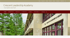 Desktop Screenshot of crescentleadershipacademy.com